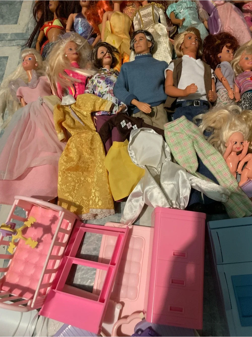 Huge Barbie Mattel 90’s & 2000’s Vintage Dolls, Clothing, Furniture ETC